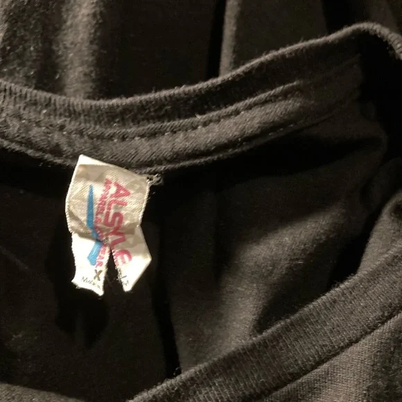 Alstyle Black Short Sleeve Tee with Vintage Graphic Cry Baby movie Johnny Depp - Picture 3 of 5